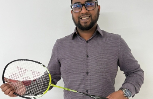 Mohammed Hoque badminton'